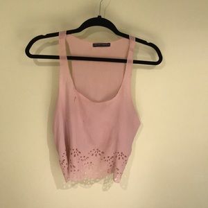 Tank top with cutouts